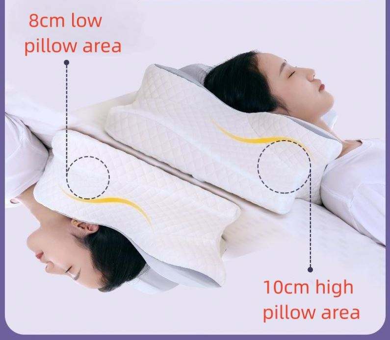 Cuscino Cervicale Ergonomico in Memory Foam – Supporto Collo e Spalle