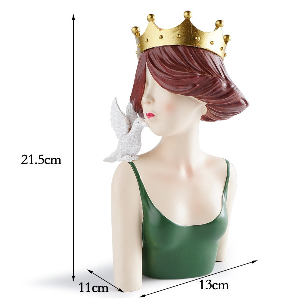 Ragazza Astratta Minimalista – Scultura Decorativa per Casa