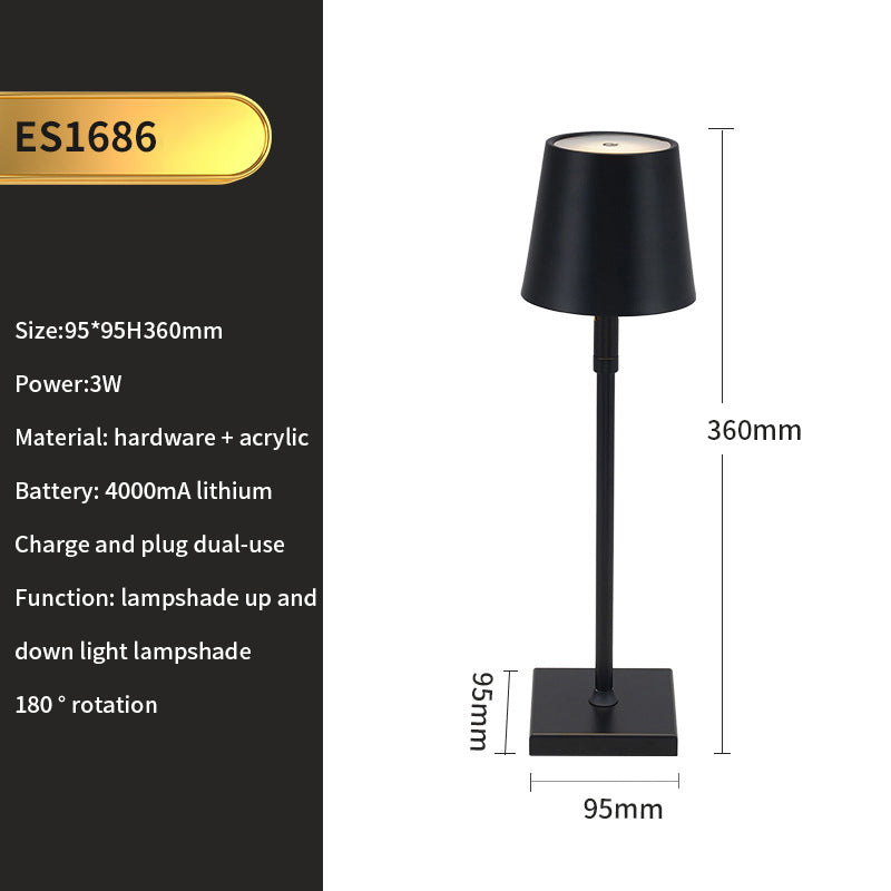 Lampada da Comodino Nordic in Legno – Ricarica Wireless Retro Luxury