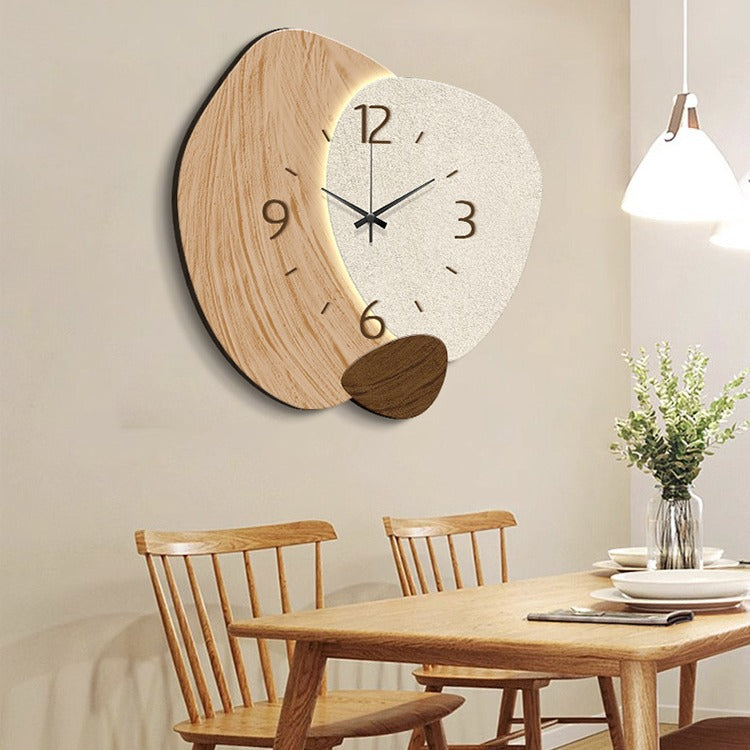 Orologio da Parete Cream Color – Stile Nordico Elegante Senza Fori