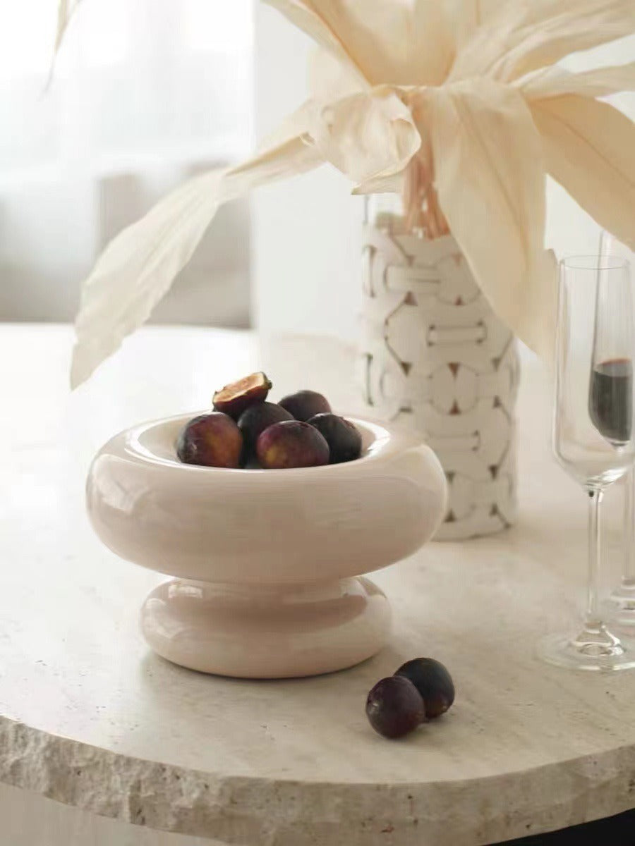 Alzata Ceramica Cotton Candy – Centrotavola Luxury Milk Coffee