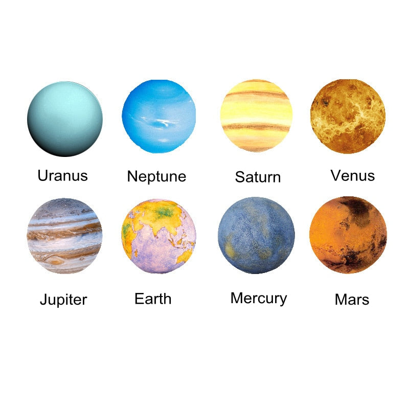 Lampada 8 Pianeti 3D Touch Ricaricabile – Sistema Solare in Miniatura