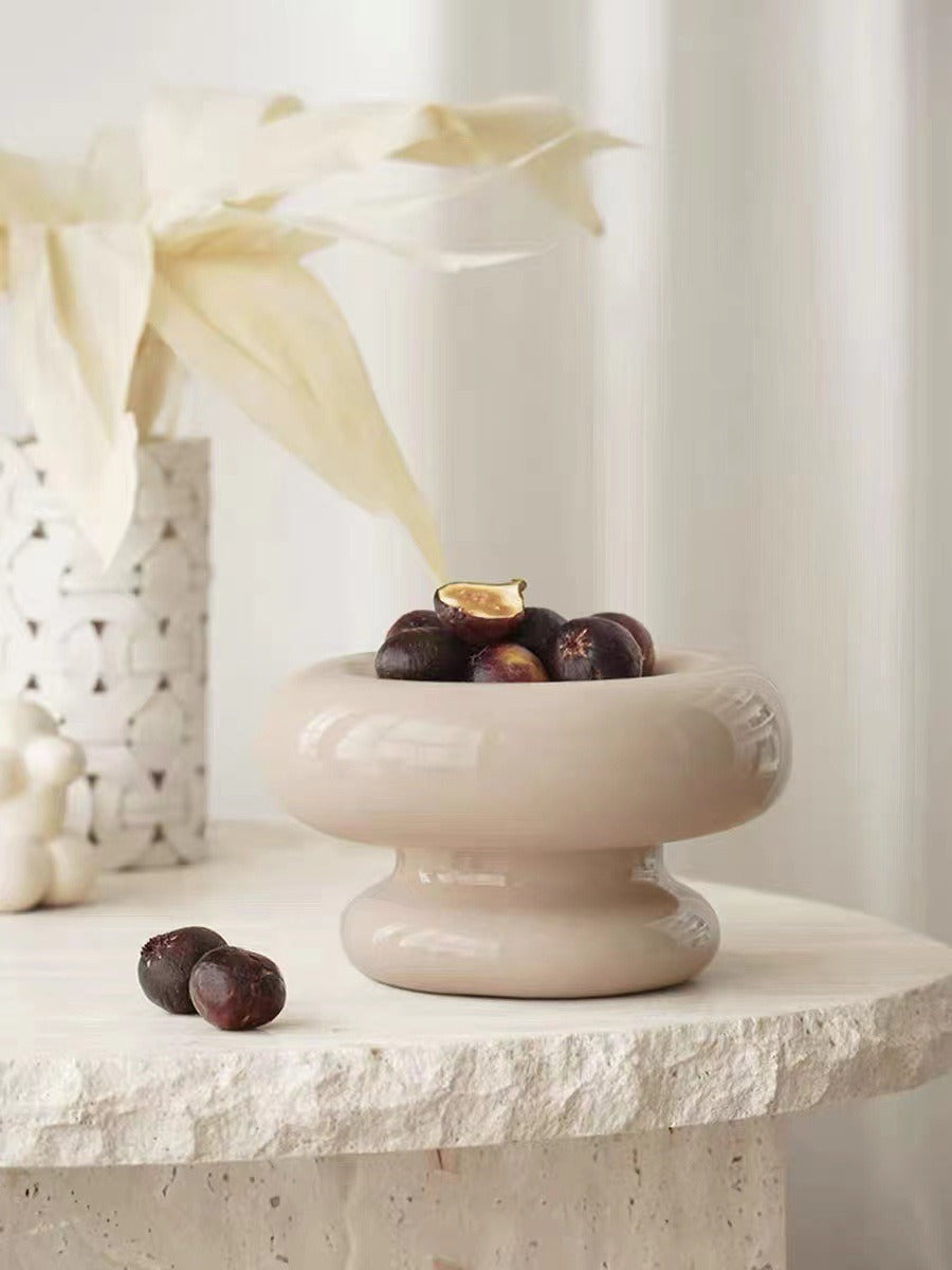 Alzata Ceramica Cotton Candy – Centrotavola Luxury Milk Coffee
