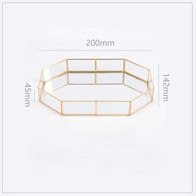 Vassoio Portaoggetti in Ottone Retro – Organizer Cucina e Gioielli