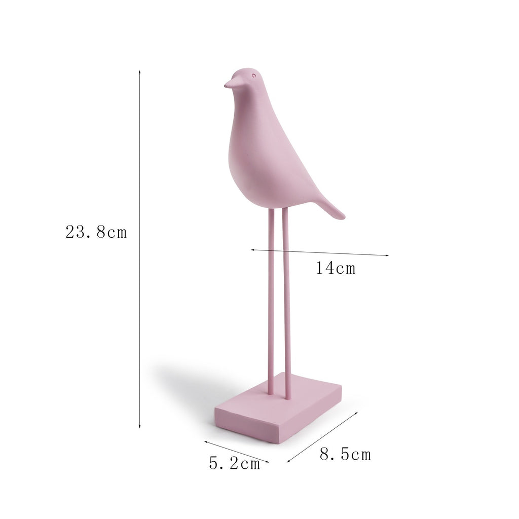 Colomba Minimalista in Resina – Ornamento Decorativo per Casa