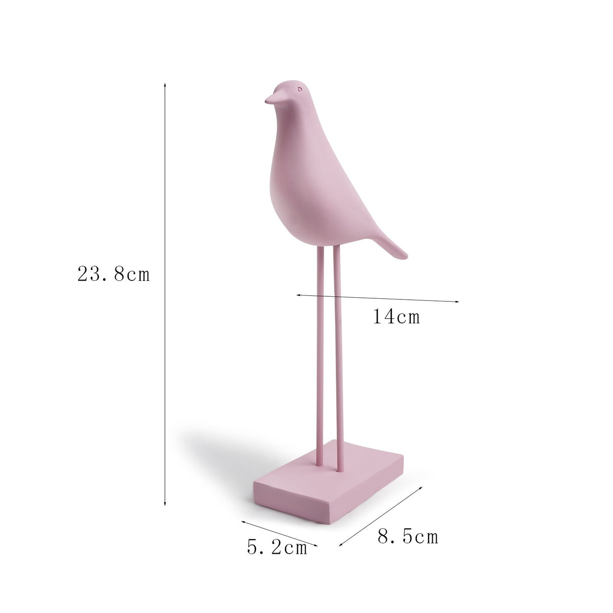 Colomba Minimalista in Resina – Ornamento Decorativo per Casa