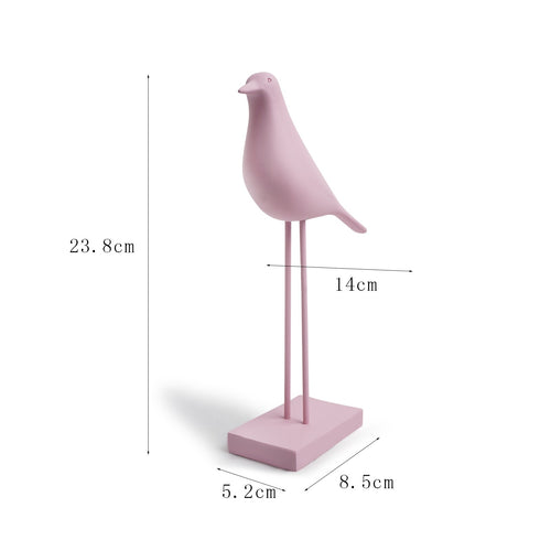 Colomba Minimalista in Resina – Ornamento Decorativo per Casa