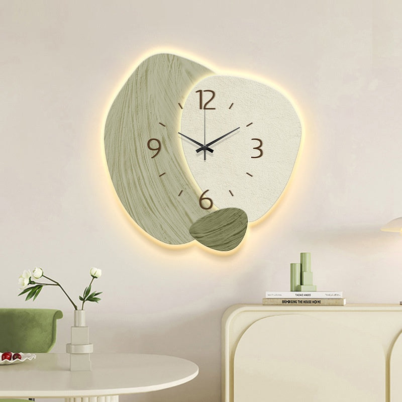 Orologio da Parete Cream Color – Stile Nordico Elegante Senza Fori