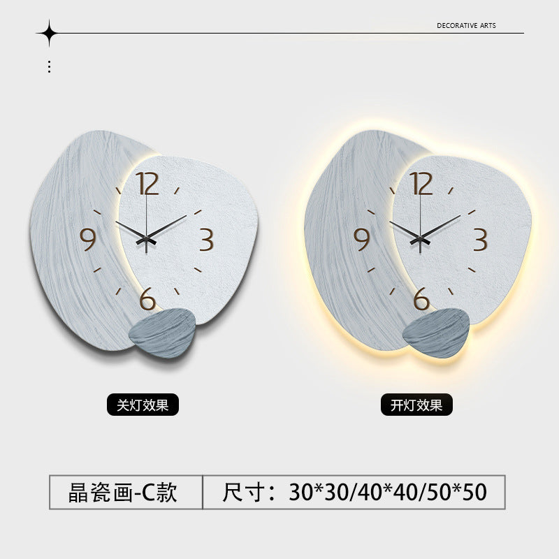 Orologio da Parete Cream Color – Stile Nordico Elegante Senza Fori