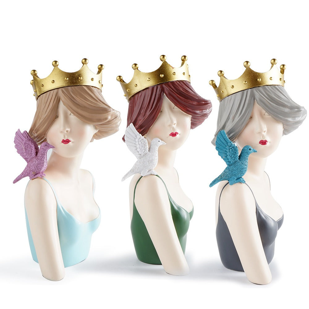 Ragazza Astratta Minimalista – Scultura Decorativa per Casa
