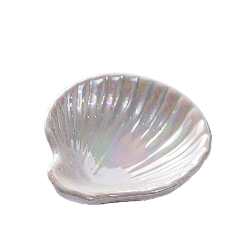 Vassoio Portamonili in Ceramica Nordic Shell – Decor Bagno e Desktop