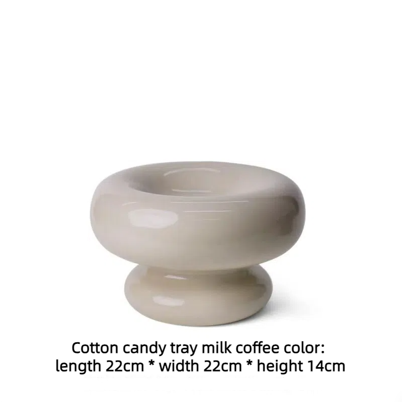 Alzata Ceramica Cotton Candy – Centrotavola Luxury Milk Coffee