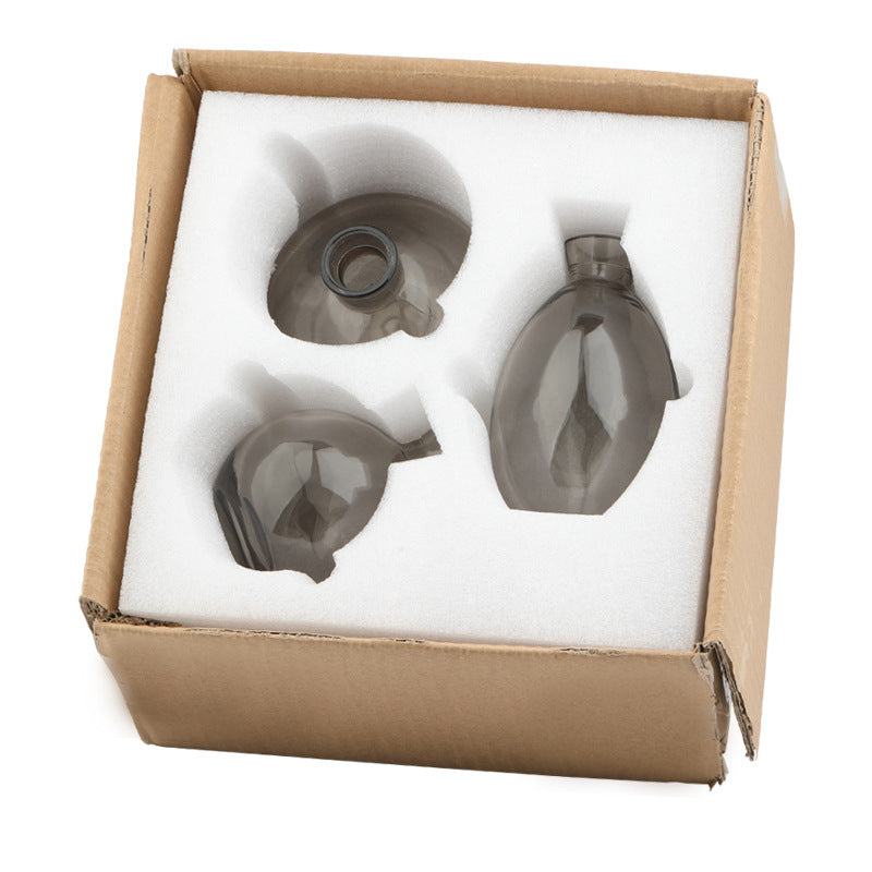 Set 3 Vasetti in Vetro Dorato – Decorazione Minimal per Fiori Secchi