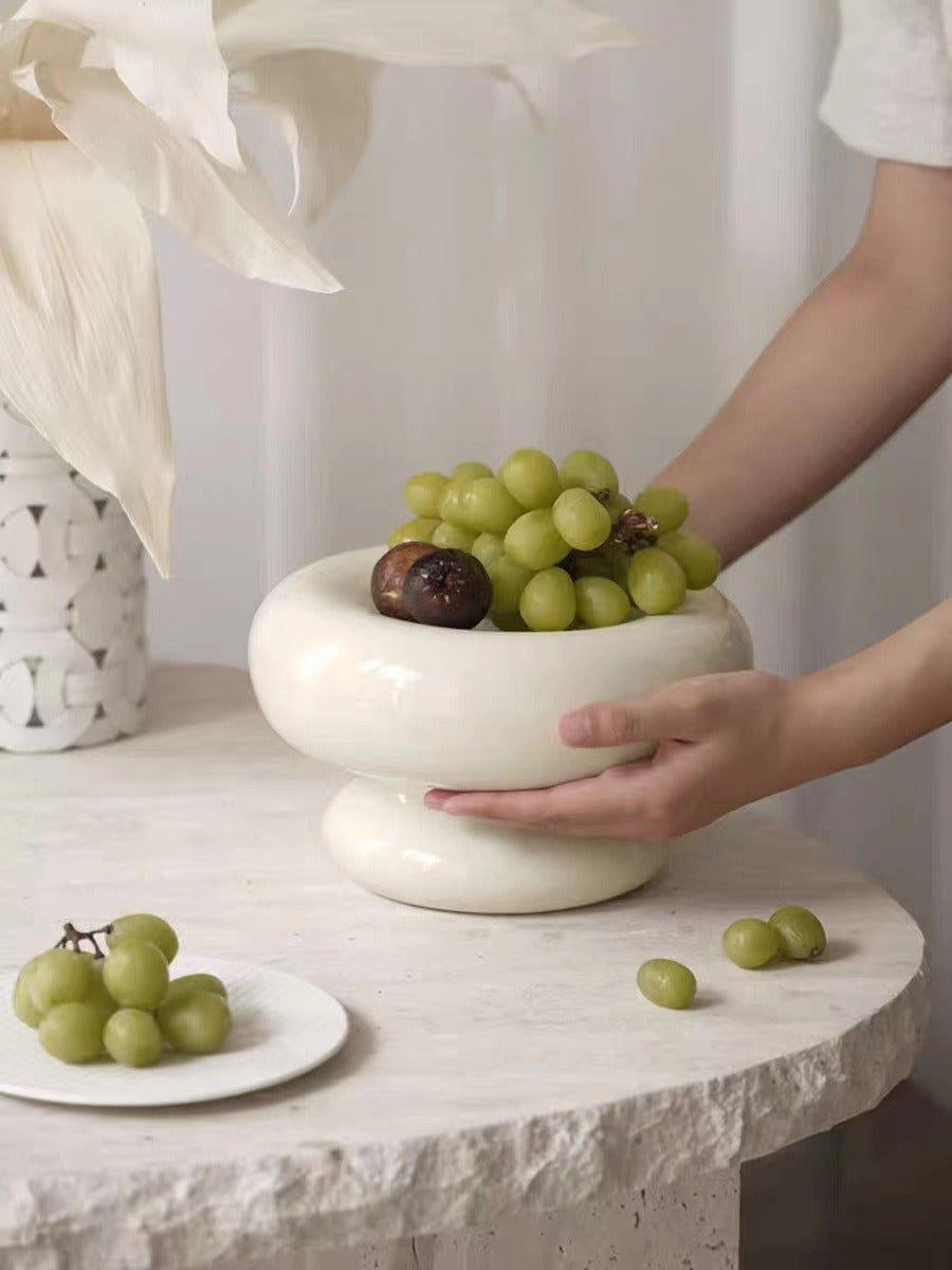 Alzata Ceramica Cotton Candy – Centrotavola Luxury Milk Coffee