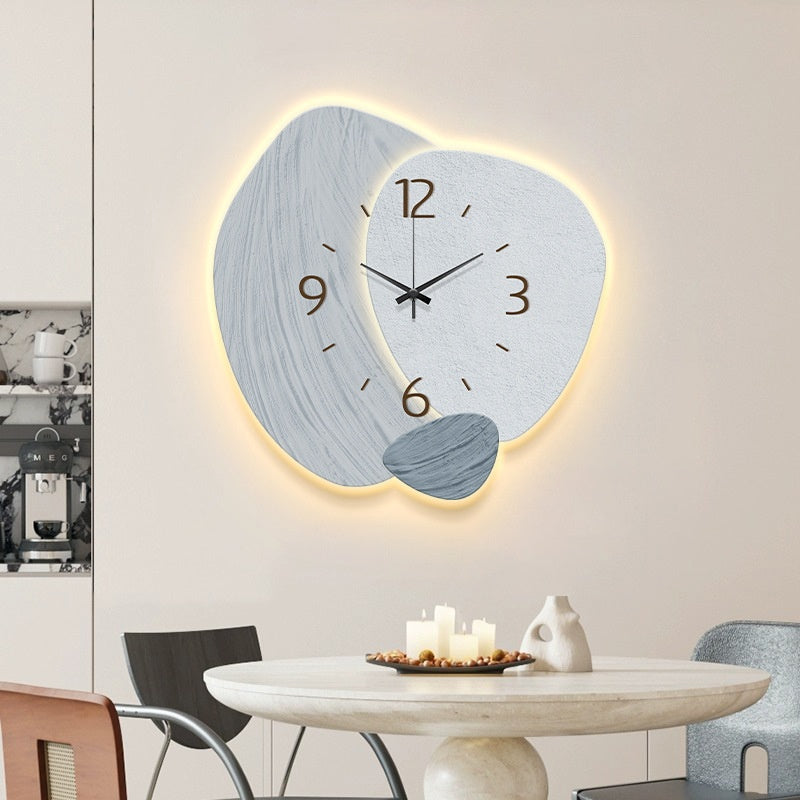 Orologio da Parete Cream Color – Stile Nordico Elegante Senza Fori