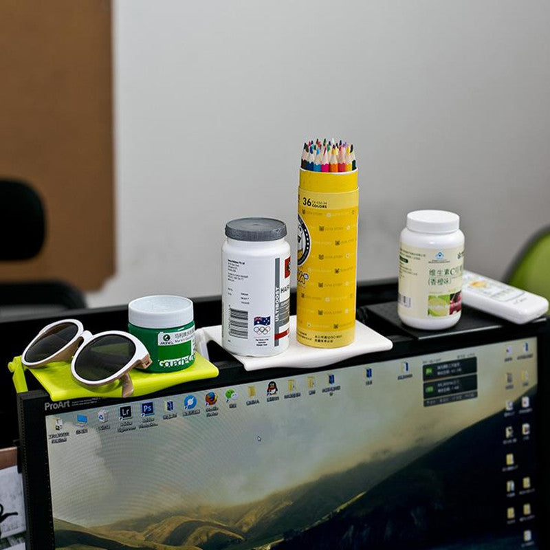 Mensola Clip-On per Monitor – Organizer Scrivania Ufficio