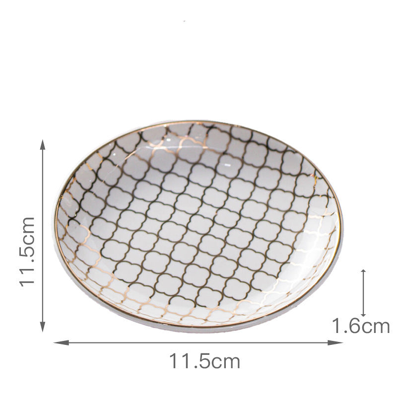 Vassoio Portamonili in Ceramica Nordic Shell – Decor Bagno e Desktop