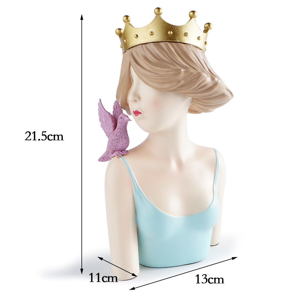 Ragazza Astratta Minimalista – Scultura Decorativa per Casa