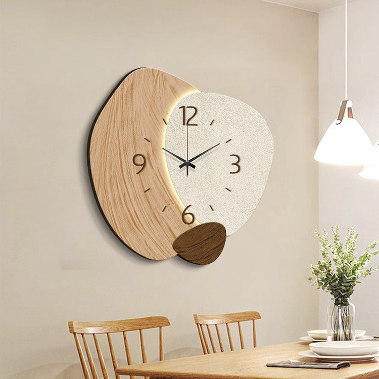 Orologio da Parete Cream Color – Stile Nordico Elegante Senza Fori