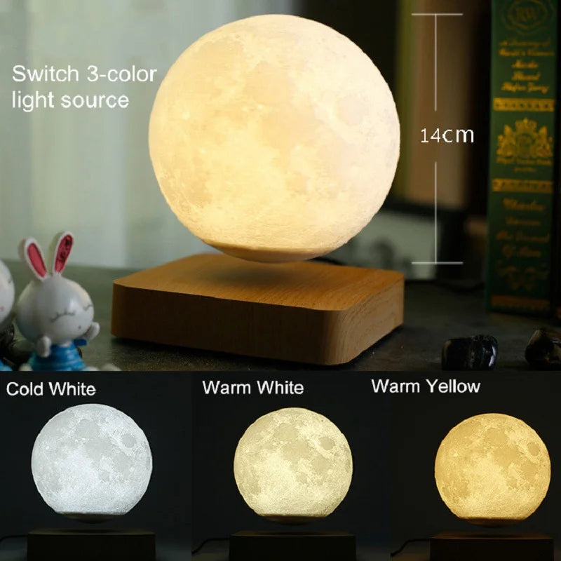 Lampada Luna 3D Levitante Magnetica – Regalo Romantico per San Valentino