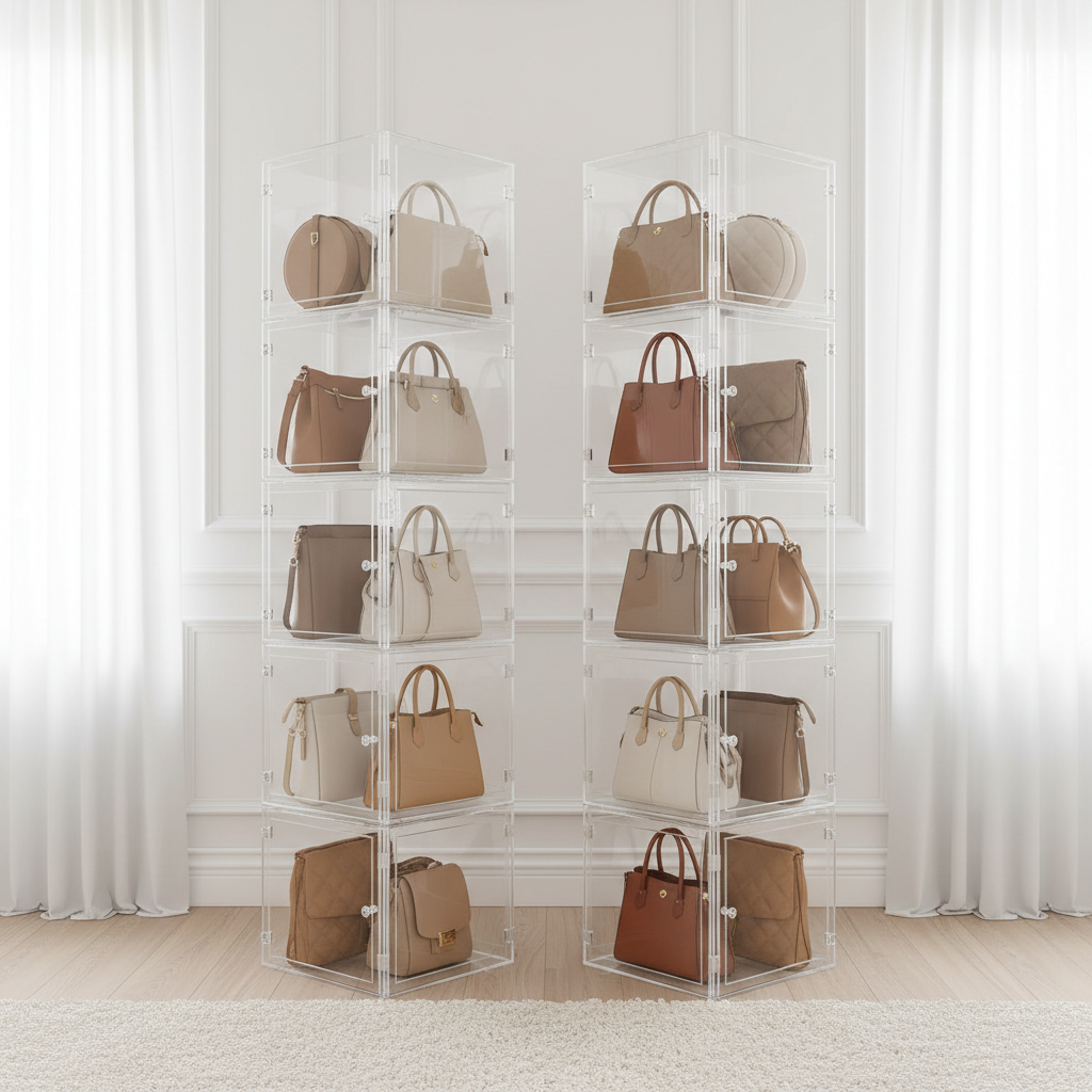 Organizer trasparente per borse – dressing room
